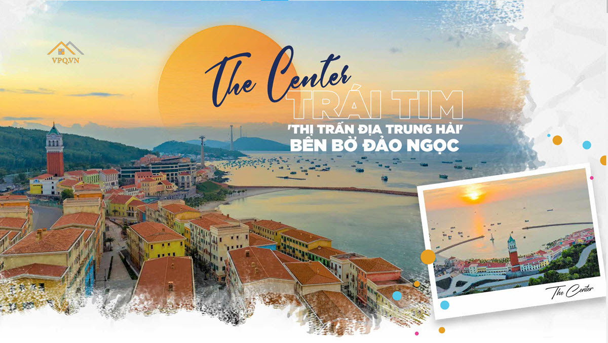 Shophouse The Center - tr&aacute;i tim thị trấn Địa Trung Hải Ph&uacute; Quốc